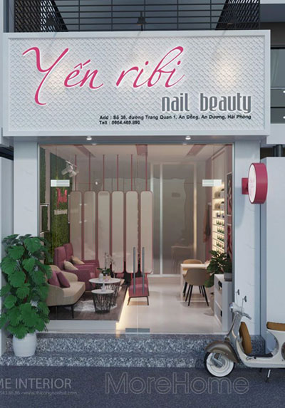  Thiết kế nội thất Spa làm Nails hiện đại, trẻ trung tại Hải Phòng