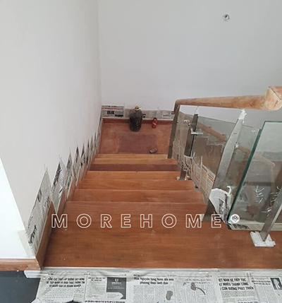  Thi công cầu thang gỗ tại Vinhomes Imperia Hải Phòng
