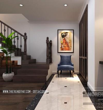  Mẫu cầu thang gỗ sắt MH002